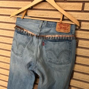 Vintage 531 Levi's Jeans with Vintage Fringe - 32/34 Levi's - High Rise Jeans